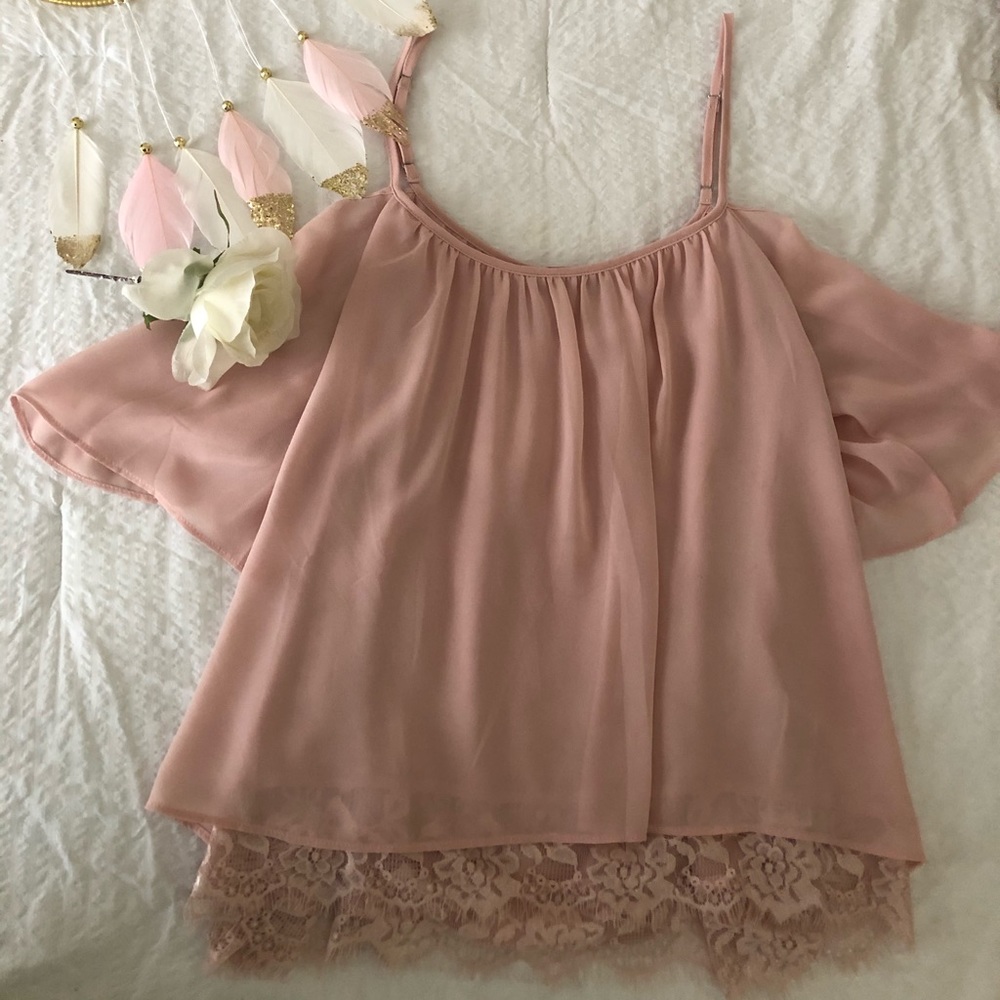 Blush Off the Shoulder F21 Top